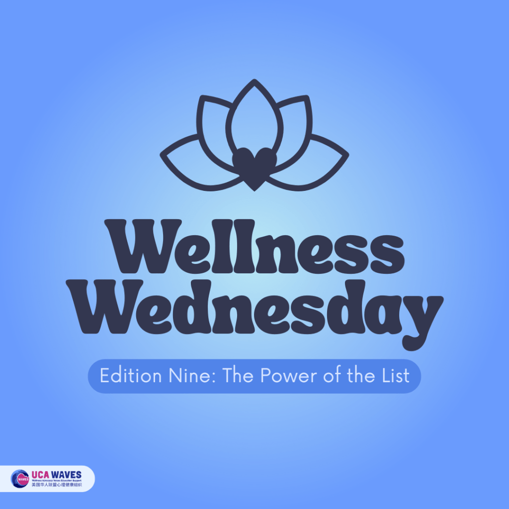 Wellness Wednesday: The Power of the&nbsp;List