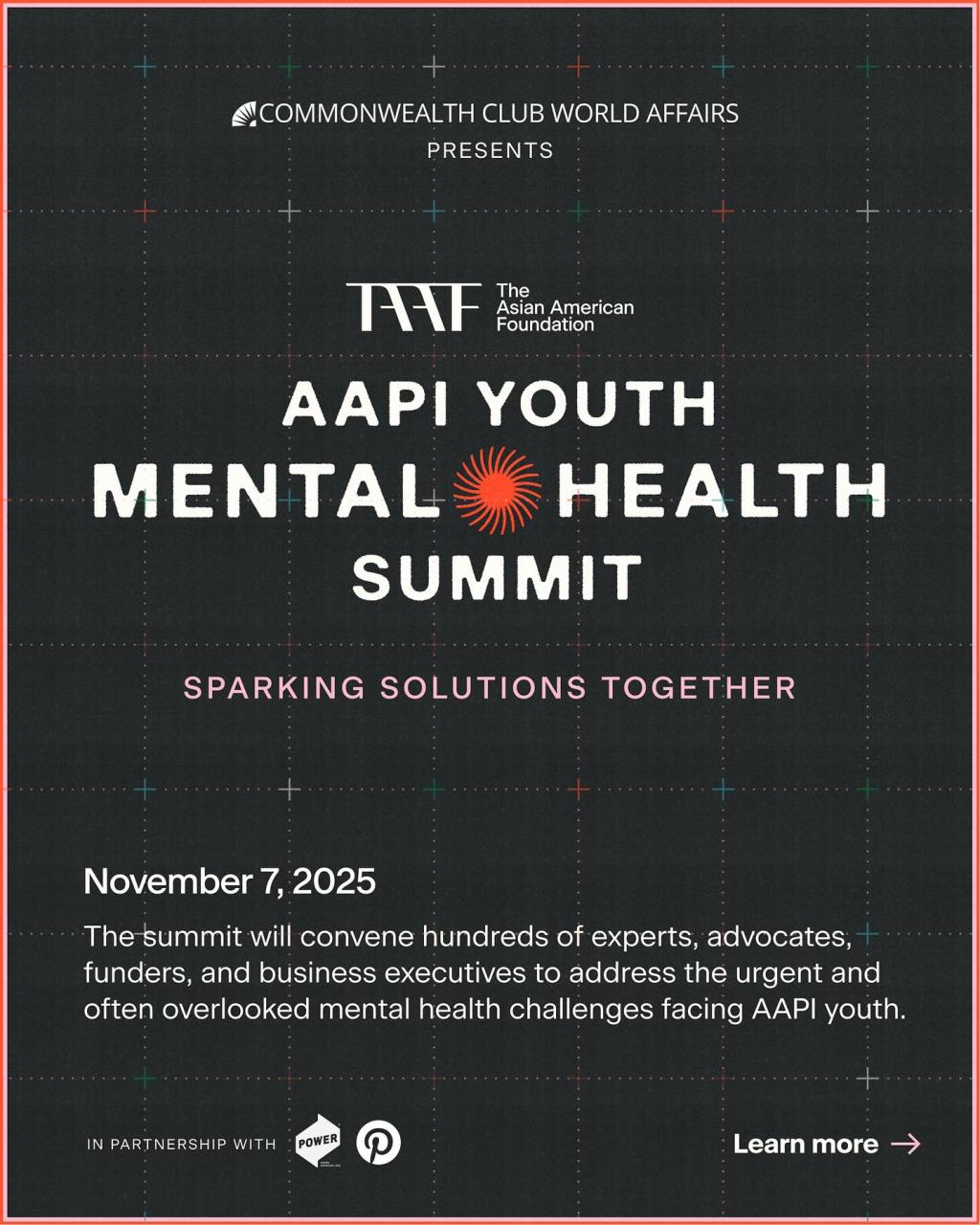 Mark Your Calendar: TAAF AAPI Youth Mental Health&nbsp;Summit