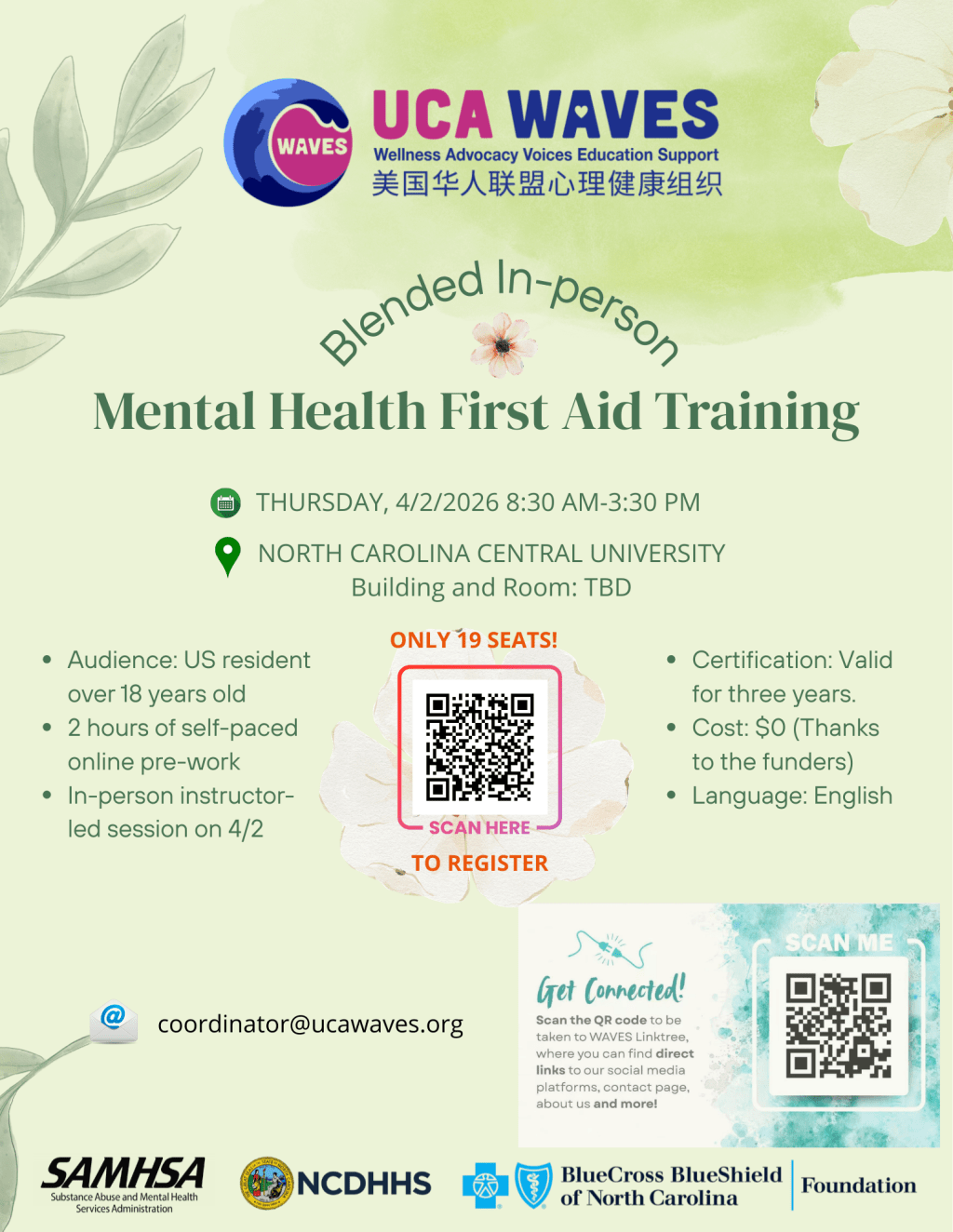 Mark Your Calendar: Upcoming MHFA&nbsp;Training