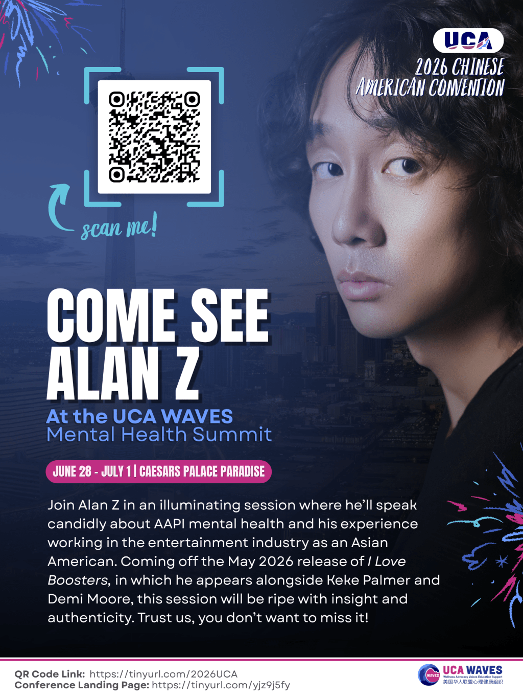 Come See Alan Z at the UCA WAVES Mental Health Summit!