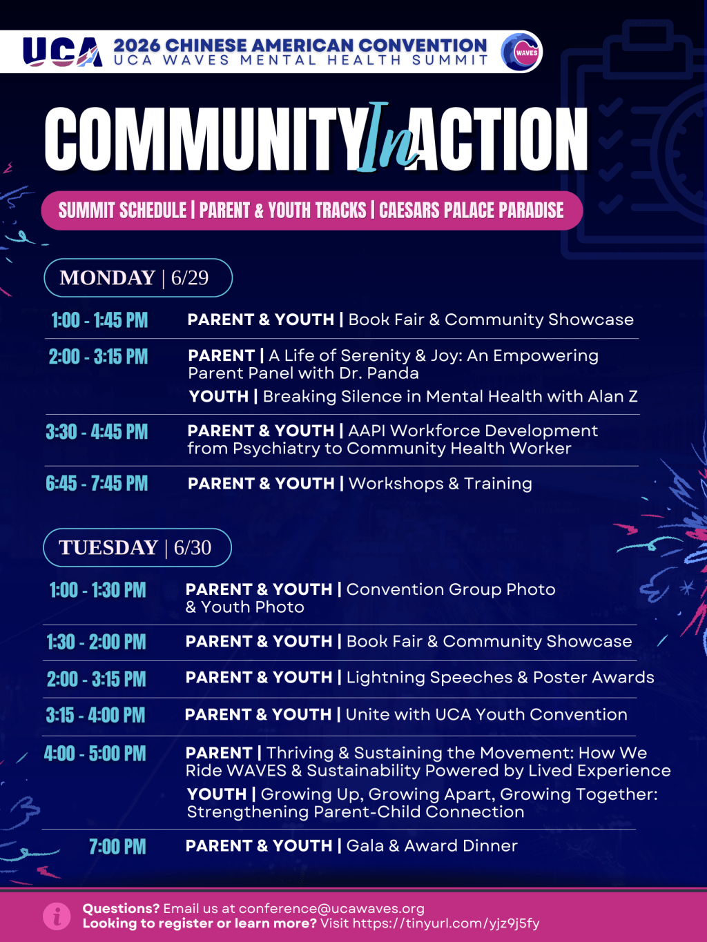 The Schedule for Community in Action is&nbsp;Here!